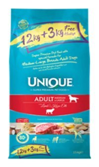 Unique Kuzu Etli Orta Irk Yetişkin Köpek Maması 26 Kg