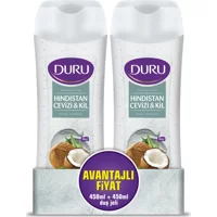 Duru Hindistan Cevizi Kil Duş Jeli 2x450 ml