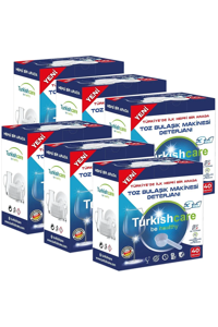 Turkishcare Kokulu Toz Bulaşık Makinesi Deterjanı 6x40 Adet+EE38:E64