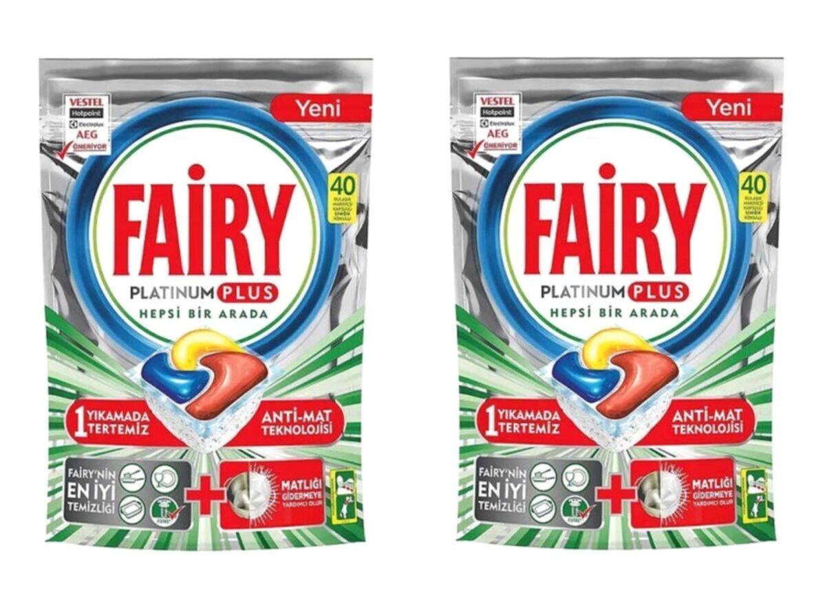 Fairy Kokulu Tablet Bulaşık Makinesi Deterjanı 2x40 Adet