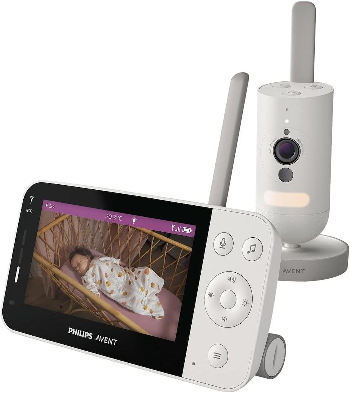 Philips Avent SCD921/26 Wifi Gece Görüşlü Hareket Sensörlü Şarjlı Kameralı Dijital 4.3 inç Bebek Telsizi