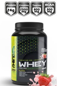 Rhino Nutrition Çilekli Whey Protein Protein Tozu 1 kg
