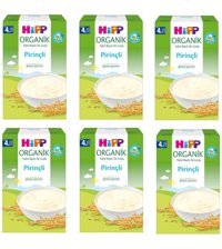 Hipp Laktozsuz Tahıllı Glutensiz Pirinç Kaşık Maması 6x200 gr