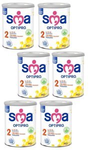 Sma Optipro Laktozlu Tahılsız Probiyotikli 2 Numara Devam Sütü 6x400 gr