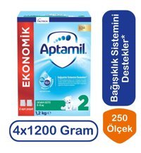 Aptamil Laktozlu Probiyotikli 2 Numara Devam Sütü 4x1.2 kg