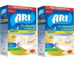 Ari Gece Laktozsuz Tahıllı Kaşık Maması 2x500 gr