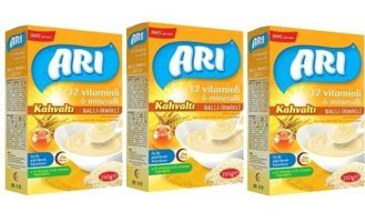 Ari Laktozlu Tahıllı Ballı İrmikli Kaşık Maması 3x250 gr