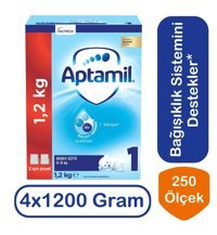 Aptamil Laktozlu Probiyotikli 1 Numara Devam Sütü 4x1.2 kg