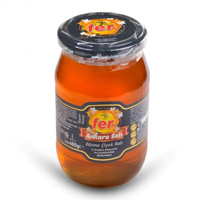 Fer Bal Ankara Organik Süzme Çiçek Balı 460 gr