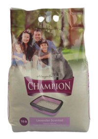 Champion Lavanta Kokulu Topaklanan İnce Taneli Bentonit Kedi Kumu 10 lt