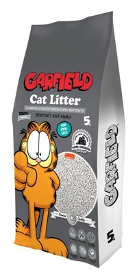 Garfield Topaklanan İnce Taneli Aktif Karbonlu Bentonit Kedi Kumu 5 lt