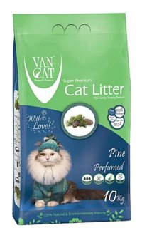 Van Cat Çam Kokulu Topaklanan İnce Taneli Bentonit Kedi Kumu 10 kg