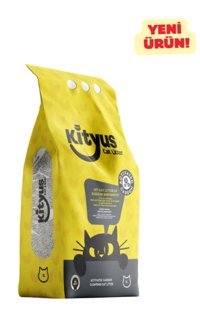 Kityus Topaklanan İnce Taneli Aktif Karbonlu Sodyum Bentonit Kedi Kumu 5 lt