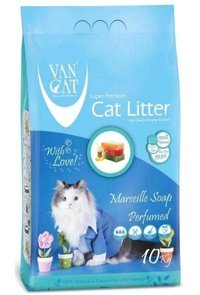 Van Cat Marsilya Sabun Kokulu Topaklanan İnce Taneli Bentonit Kedi Kumu 10 kg