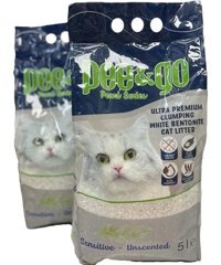 Pee&go Kokusuz Topaklanan İnce Taneli Bentonit Kedi Kumu 2x5 lt