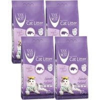 Van Cat Lavanta Kokulu Topaklanan İnce Taneli Bentonit Kedi Kumu 4x10 kg