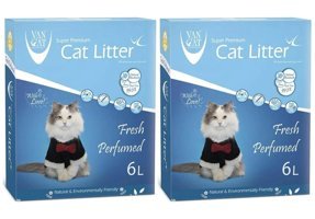 Van Cat Fresh Kokulu Topaklanan İnce Taneli Bentonit Kedi Kumu 2x6 lt