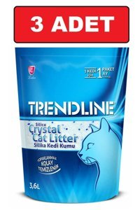 Trendline Kristal Kalın Taneli Kristal Silika Kedi Kumu 3x3.6 lt
