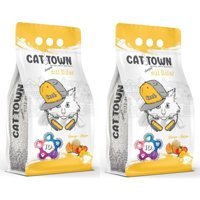 Cat Town Mango ve Kavun Kokulu Topaklanan İnce Taneli Bentonit Kedi Kumu 2x10 lt