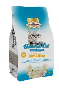 Universal Marsilya Sabun Kokulu Topaklanan İnce Taneli Bentonit Kedi Kumu 10 lt