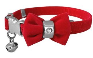Dr. Elegance İsimlikli Kırmızı Gezdirme Boyun Kedi Tasması