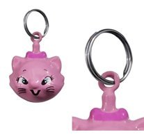 Doggie İncili Pembe Gezdirme Boyun Kedi Tasması