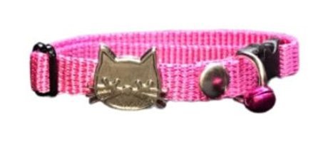 By Pet Çıngıraklı Pembe Gezdirme Boyun Kedi Tasması