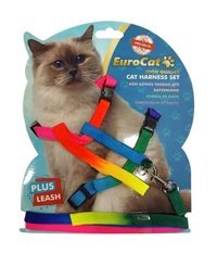 Pawise Çok Renkli Gezdirme Göğüs Kedi Tasması