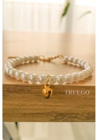 Truego Beyaz Gezdirme Boyun Kedi Tasması