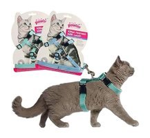 Pawise Mavi - Yeşil Gezdirme Göğüs Kedi Tasması