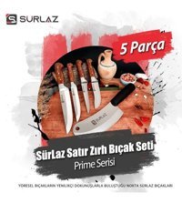 Sürlaz Paslanmaz Çelik 5 Parça Zırh Bıçak Seti