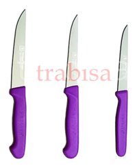 Sürbısa Sürbisa 61005 61104 61004 Paslanmaz Çelik 3 Parça Mutfak Bıçağı Seti
