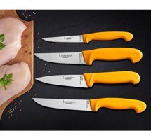 Lazbisa Paslanmaz Çelik 4 Parça Mutfak Bıçağı Seti