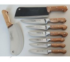 Lazoğlu Paslanmaz Çelik 8 Parça Kurban Bıçağı Seti