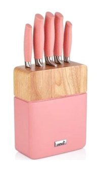 Neva N2589 Sweet Plus Paslanmaz Çelik Standlı 5 Parça Mutfak Bıçağı Seti