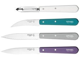 Opinel Les Esseniels Art Deco Paslanmaz Çelik 4 Parça Soyma Bıçağı Seti