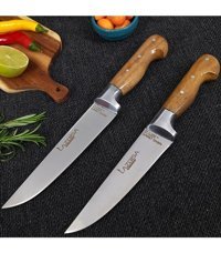 Lazbisa Handa Craft Çelik 2 Parça Ekmek Bıçağı Seti