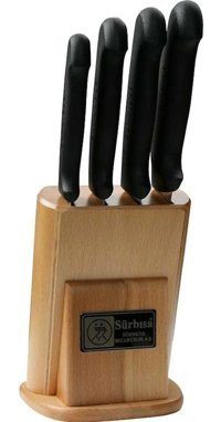 Sürbısa 61503 Çelik Standlı 4 Parça Mutfak Bıçağı Seti