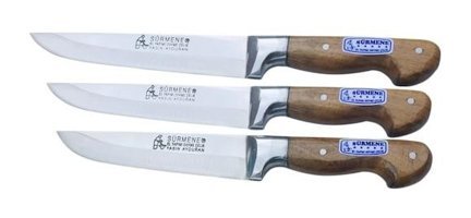 Sürmene Paslanmaz Çelik 3 Parça Kurban Bıçağı Seti