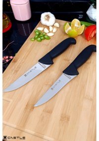 Castle Kitchen Paslanmaz Çelik 2 Parça Mutfak Bıçağı Seti