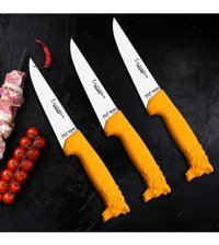Lazbisa Paslanmaz Çelik 3 Parça Ekmek Bıçağı Seti