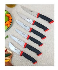 Lazbisa Soft Grip Çelik 6 Parça Ekmek Bıçağı Seti