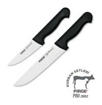 Pirge Pro2002 Paslanmaz Çelik 2 Parça Kurban Bıçağı Seti