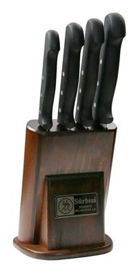 Sürbısa 61502 Çelik Standlı 4 Parça Mutfak Bıçağı Seti