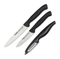 Pirge 35087 Paslanmaz Çelik 3 Parça Mutfak Bıçağı Seti