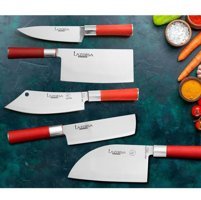 Lazbisa Red Craft Paslanmaz Çelik 5 Parça Mutfak Bıçağı Seti