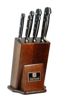 Sürbısa 61509 Paslanmaz Çelik Standlı 7 Parça Mutfak Bıçağı Seti