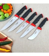 Lazbisa Soft Grip Çelik 5 Parça Ekmek Bıçağı Seti