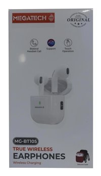 Megatech Mg-Bt105 Kulak İçi Kablosuz Bluetooth Kulaklık Beyaz