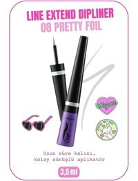 Callista Line Extend Mat Metalik Gri İnce Uçlu Kıl Fırça Jel Eyeliner